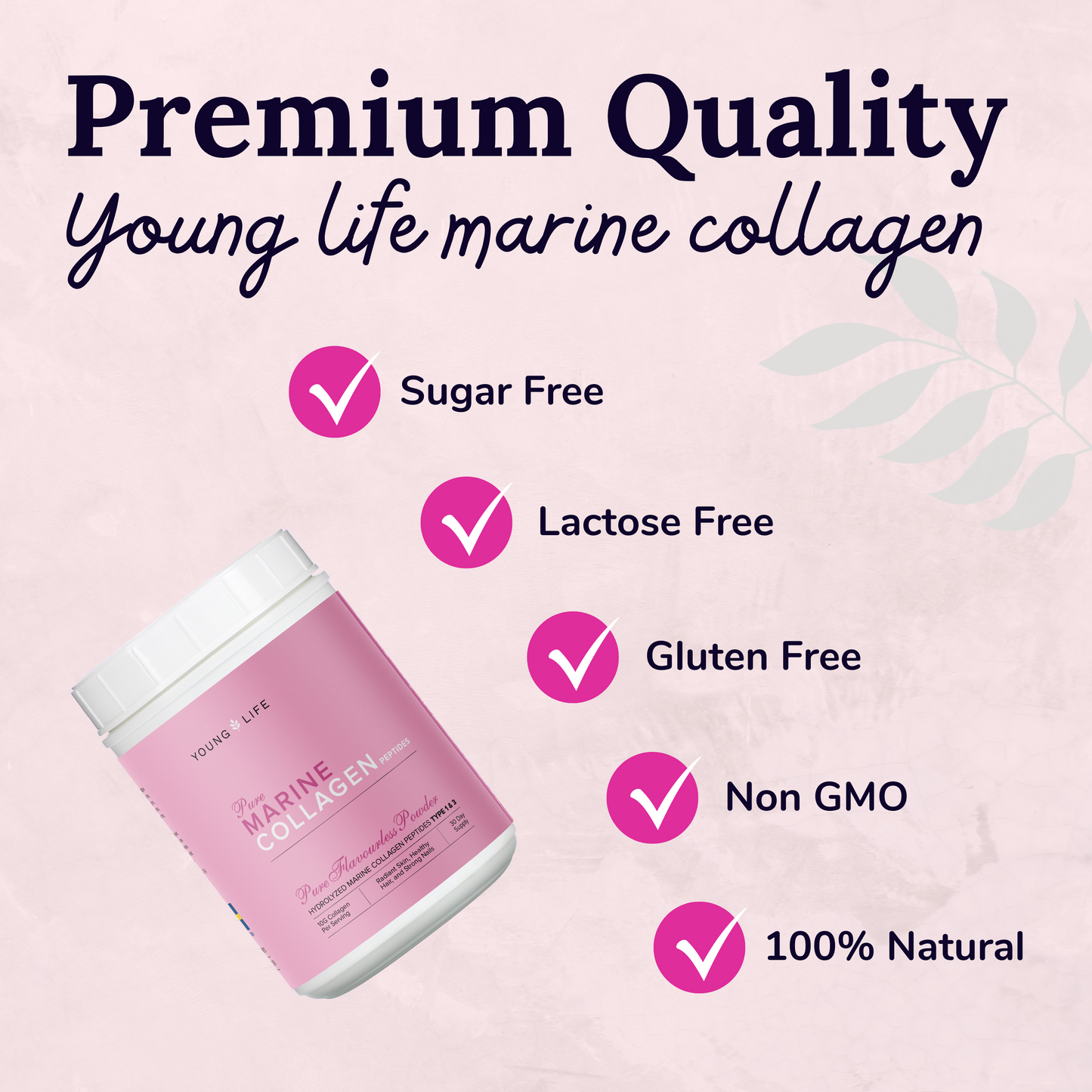 Pure Marine Collagen Peptides 300 G